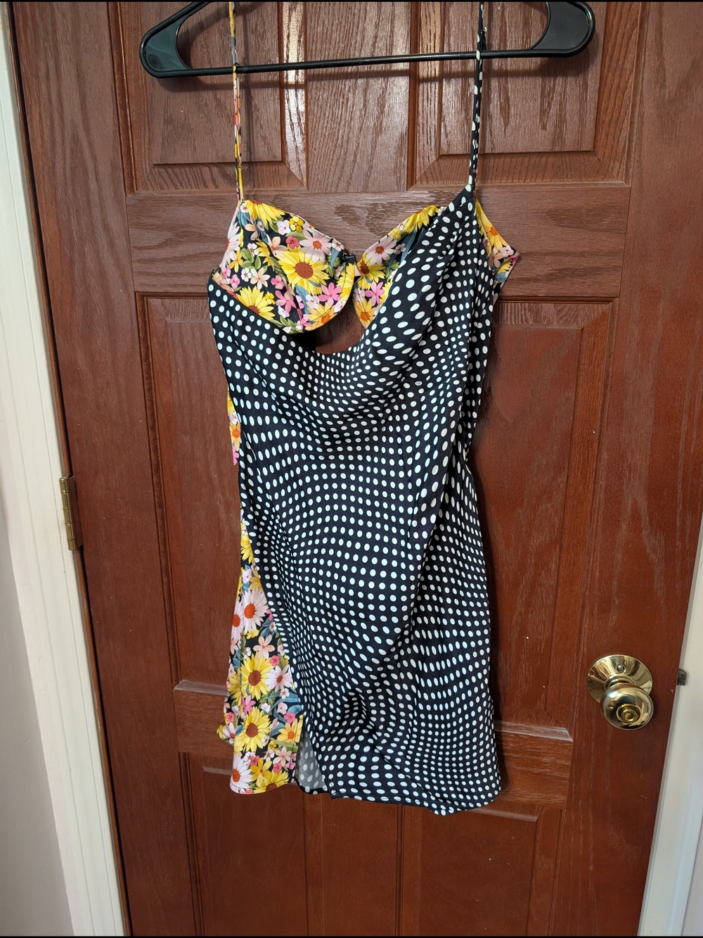 For Love & Lemons Anya Mini Dress Summer Vibes Sunflower, Size Medium - Picture 2 of 5